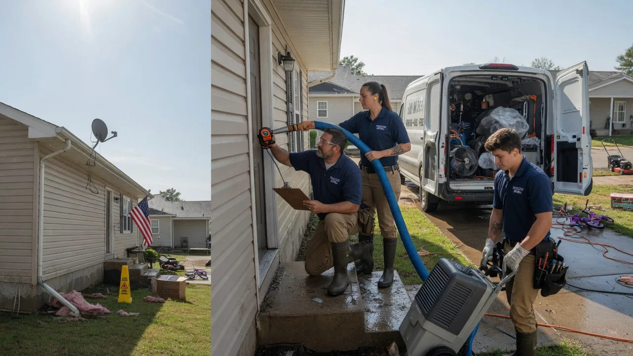 Ceiling Water Damage Restoration in Dow, IL near me