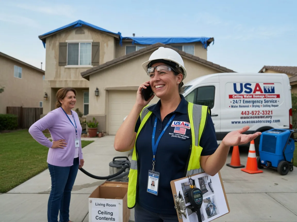 Ceiling Water Damage Restoration Dow, IL FAQs